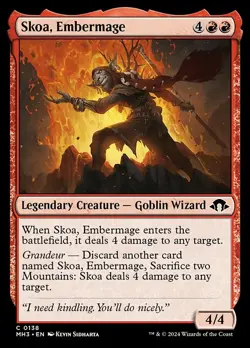 (3x FOIL) SKOA, EMBERMAGE - Modern Horizons 3 - MTG Magic the Gathering Card - Image 1