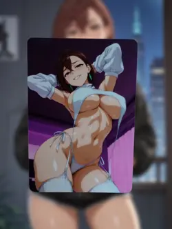 Momo Ayase Dandadan Anime Waifu Sexy Goddess Doujin Lewd Hentai Card - Image 1