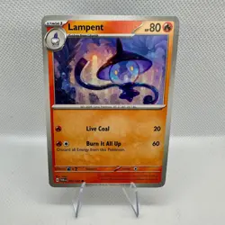 Lampent 037/167 Trick or Trade 2024 Regular Pokemon Card Booster Bundle NM - Image 1