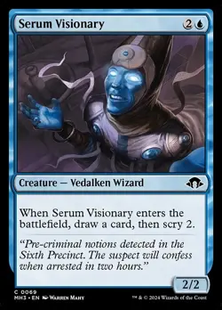 (2x FOIL) SERUM VISIONARY - Modern Horizons 3 - MTG Magic the Gathering Card - Image 1