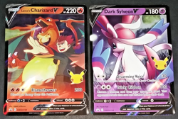POKEMON CELEBRATIONS PROMO & CARD LOT - LANCE'S CHARIZARD DARK SYLVEON + 4 MORE - Image 2