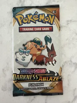 Pokemon Card - Darkness Ablaze - Fun Pack - 3 Cards - Factory Sealed - Image 1