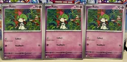 (Set Of 3) Pokemon Mega Evolution TCG Common Card - Ralts (058/132) - Image 1