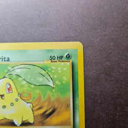 1st Edition Chikorita 54/111 Pokemon Neo Genesis Card - LP - First Ed - Image 3