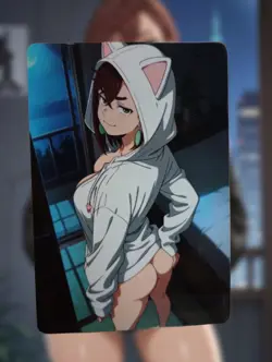 Momo Ayase Dandadan Anime Waifu Sexy Goddess Doujin Lewd Hentai Card - Image 1