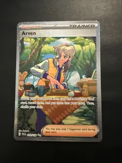 Arven 249/198 Scarlet & Violet Base Special Illustration Rare Pokemon Card NM - Image 1