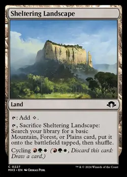 (4x FOIL) SHELTERING LANDSCAPE - Modern Horizons 3 - MTG Magic the Gathering - Image 1