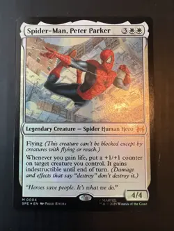 Spider-Man, Peter Parker - 0004 - M - FOIL - MTG - Marvel's Spider-Man - NM - Image 1