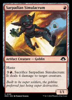 (3x FOIL) SARPADIAN SIMULACRUM - Modern Horizons 3 - MTG Magic the Gathering - Image 1