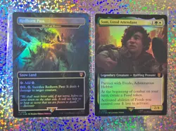MTG Mythic Foil: 0090 Sam, Loyal Attendant (Extended Art); 0370 Redhorn Pass - Image 1