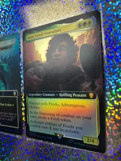 MTG Mythic Foil: 0090 Sam, Loyal Attendant (Extended Art); 0370 Redhorn Pass - Image 3