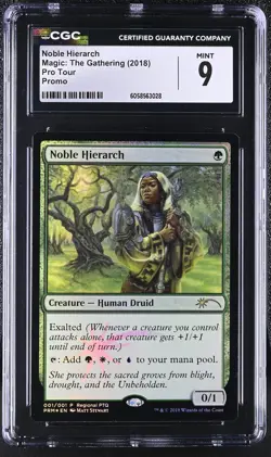 NOBLE HIERARCH Promotional RPTQ Promo Foil CGC 9 MTG [Nostalgium] - Image 1