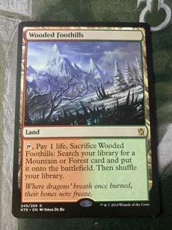 Wooded Foothills Khans of Tarkir , LP, MTG - Image 1