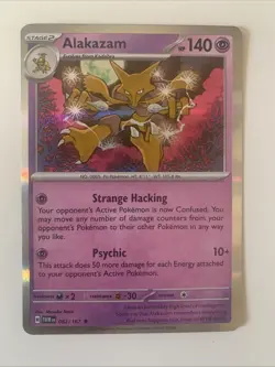 Alakazam - 082/167 - Rare - Reverse Holo Pokemon SV06 Twilight Masquerade M/N - Image 1