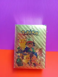 110 Pcs Sealed Pokemon Foil Gold Cards Pack Fan Art New Sealed~ - Image 1
