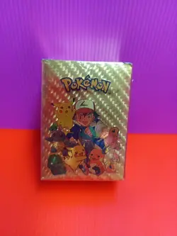 110 Pcs Sealed Pokemon Foil Gold Cards Pack Fan Art New Sealed~ - Image 2