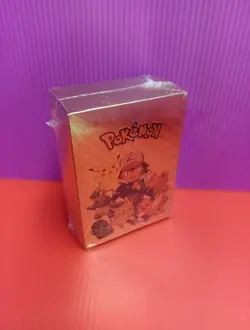 110 Pcs Sealed Pokemon Foil Gold Cards Pack Fan Art New Sealed~ - Image 4