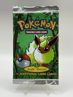 Pokemon Jungle Unlimited 1999 Flareon Artwork Booster Pack WOTC Sealed Vintage - Image 1