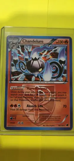 Pokemon Black & White Plasma Freeze 16/116 Holo Chandelure Nintendo LP/NM 2013 - Image 1
