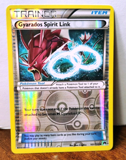 POKEMON GYARADOS SPIRIT LINK 101/122 REVERSE HOLO TRAINER BREAKPOINT LP - Image 1