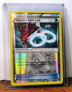 POKEMON GYARADOS SPIRIT LINK 101/122 REVERSE HOLO TRAINER BREAKPOINT LP - Image 3