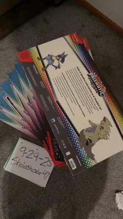 8X Pokemon TCG Prismatic Evolutions Lucario Ex & Tyranitar Ex Premium Collection - Image 2