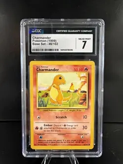 CGC Graded Pokemon Slab - Charmander 046/102 Base Set Regular - Image 1