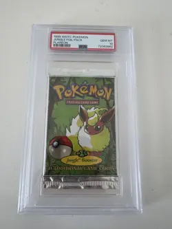 RARE Pokemon Jungle Foil Booster -- Flareon Artwork PSA 10 MINT 1999 Low Pop - Image 1