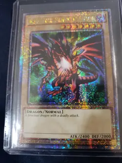 Yugioh! TCG - Red-Eyes Black Dragon (4th Art) - Platinum Secret Rare- RA04-EN109 - Image 1