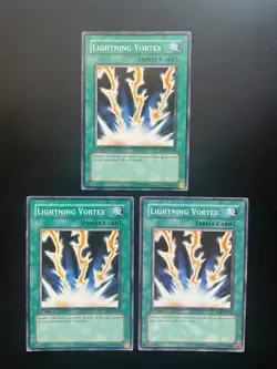 Yugioh Lightning Vortex SD6-EN028 1st Edition Common MP/HP X3 - Image 1