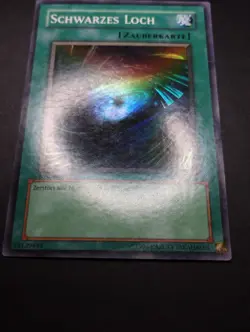 YUGIOH 2003 | DARK HOLE | LOB-G041 | 1ST EDITION | GERMAN | VERY GOOD (MP) - Image 5