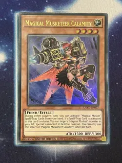 Yugioh Magical Musketeer Calamity Limited Edition LART-EN077 Ultra Rare NM - Image 1