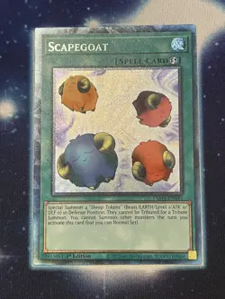 Yugioh Scapegoat 1st Edition TAMA-EN043 Collector's Rare NM - Image 1