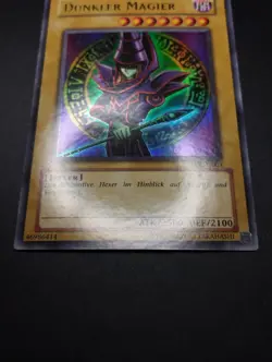 YUGIOH 2003 | DARK MAGICIAN | LOB-G003 | EXCELLENT - VG | GERMAN OLD PRINT - Image 4