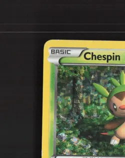 Chespin 2/12 McDonalds Promo 2013 Holo Rare Pokemon Card MP - Image 3