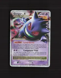 Gengar LV.X 97/99 Platinum Arceus Holo Ultra Rare Pokemon Card DMG - Image 1
