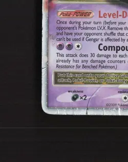 Gengar LV.X 97/99 Platinum Arceus Holo Ultra Rare Pokemon Card DMG - Image 5