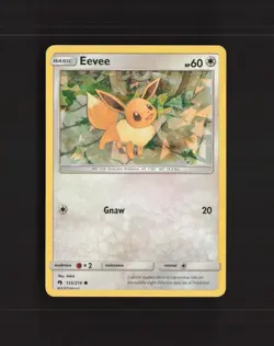 Eevee 155/214 Lost Thunder Cracked Ice Holo Holo Pokemon Card LP - Image 1