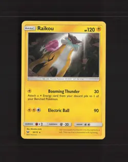 Raikou 32/73 Shining Legends Cracked Ice Holo Rare Pokemon Card NM - Image 1