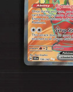 Hydrapple ex 156/142 Stellar Crown Full Art Ultra Rare Holo Pokemon Card NM - Image 5