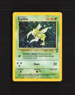 Scyther 17/130 Base Set 2 Holo Rare Pokemon Card MP - Image 1