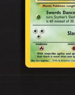Scyther 17/130 Base Set 2 Holo Rare Pokemon Card MP - Image 5