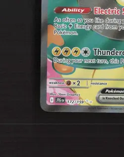 Iono's Bellibolt ex 172/159 Journey Together Full Art Rare Pokemon Card LP+ - Image 5