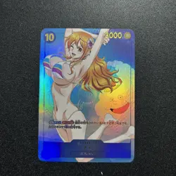 Nami One Piece Sexy Anime Waifu Goddess Story Doujin Swimsuit Lewd Holo Card - Image 1