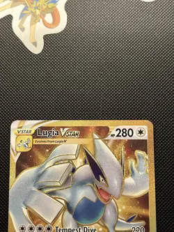 Pokemon SWSH Silver Tempest Lugia VSTAR Card 211/195 Gold Secret Rare ENGLISH NM - Image 3