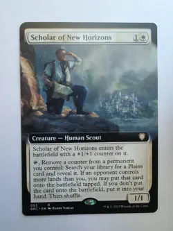 MTG Scholar Of New Horizons (BRC) The Brothers War Extended Art Regular Rare 053 - Image 1