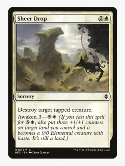 Sheer Drop | BFZ | Pauper Staple Removal | MTG Awaken Control | Lightly Played - Image 1