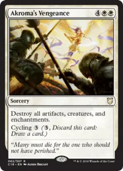 Akroma's Vengeance - Commander 2018 #062/307 MTG Magic The Gathering - Image 1