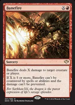 Banefire - Duel Decks: Speed vs. Cunning #031/082 MTG Magic The Gathering - Image 1