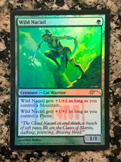 MTG Wild Nacatl FOIL x1 FNM Promo, Magic the Gathering - Image 1